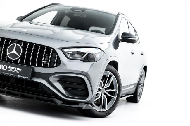 Maxton Design Frontlippe V.1 für Mercedes-AMG GLA 35 H247 Facelift Hochglanz schwarz