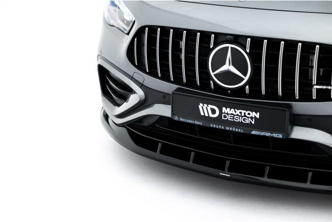 Maxton Design Frontlippe V.2 für Mercedes-AMG GLA 35 H247 Facelift Hochglanz schwarz