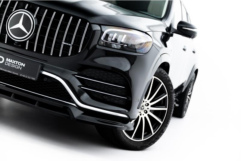 Maxton Design Frontlippe V.2 für Mercedes-Benz GLS AMG-Line X167  Hochglanz schwarz