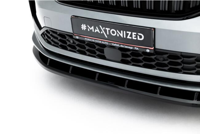 Maxton Design Frontlippe V.2 für Skoda Kodiaq Sportline Mk2 Hochglanz schwarz