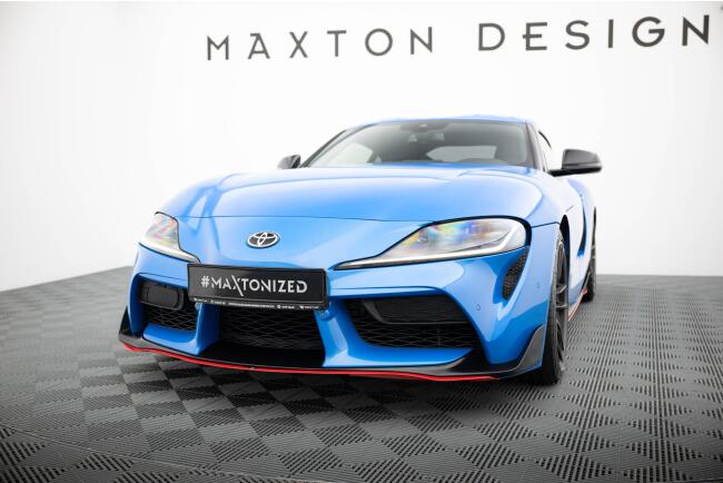 Maxton Design Frontlippe V.3 für Toyota Supra Mk5 rot