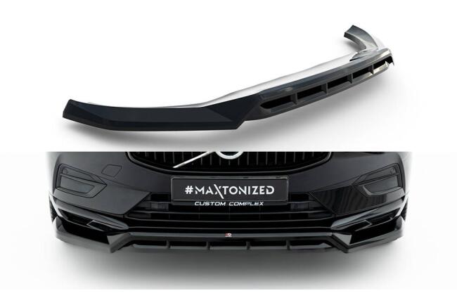 Maxton Design Frontlippe für Volvo XC60 Mk2 Hochglanz schwarz