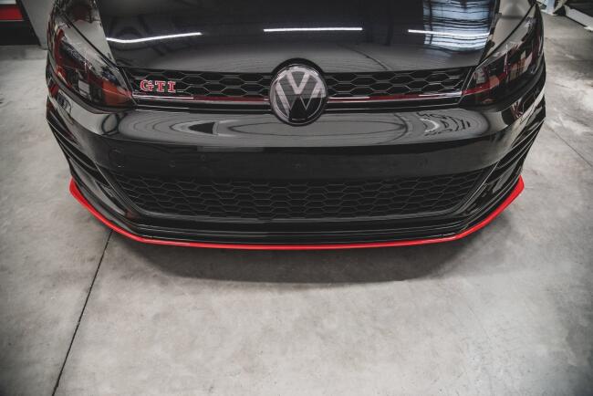 Maxton Design Frontlippe für VW Golf 7 GTI TCR rot