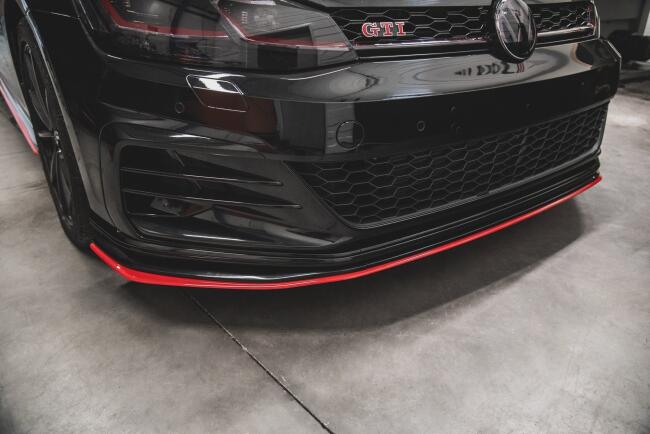 Maxton Design Frontlippe für VW Golf 7 GTI TCR rot