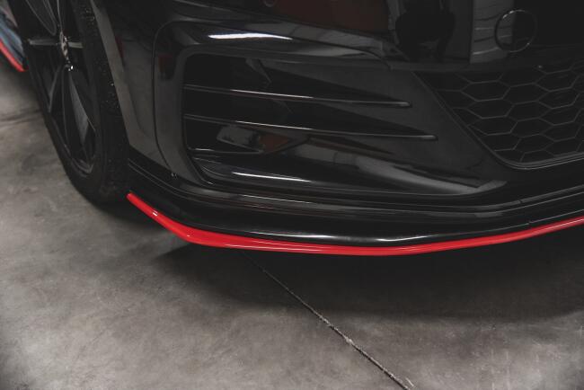 Maxton Design Frontlippe für VW Golf 7 GTI TCR rot