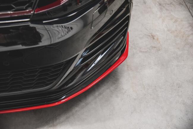 Maxton Design Frontlippe für VW Golf 7 GTI TCR rot