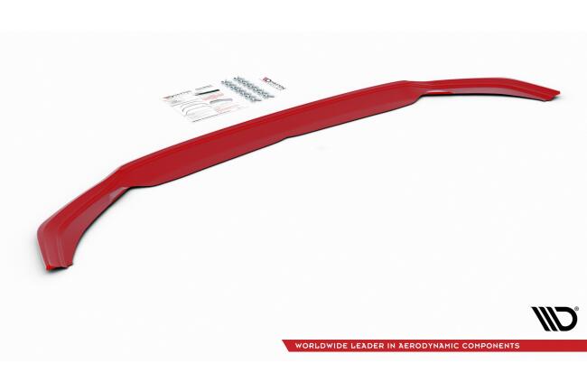 Maxton Design Frontlippe V.2 für Volkswagen Polo Mk6 GTI / R-line rot