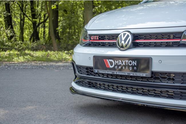 Maxton Design Frontlippe V.2 für Volkswagen Polo Mk6 GTI / R-line rot