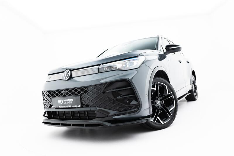 Maxton Design Frontlippe V.2 für VW Tiguan R-Line Mk3  Hochglanz schwarz