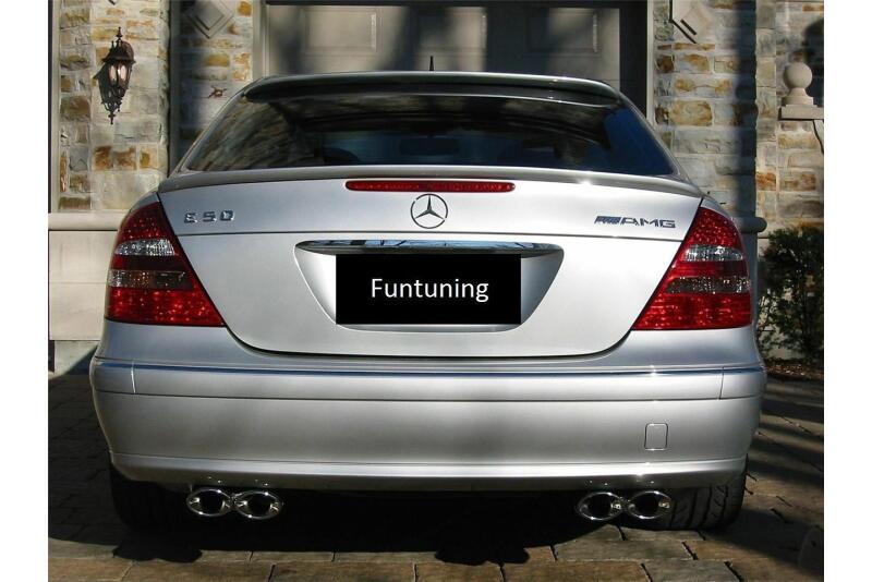 B-Ware Sportauspuff Endschalldämpfer für Mercedes E-Klasse W211 S211 2002-2009 Endrohre 95x65mm