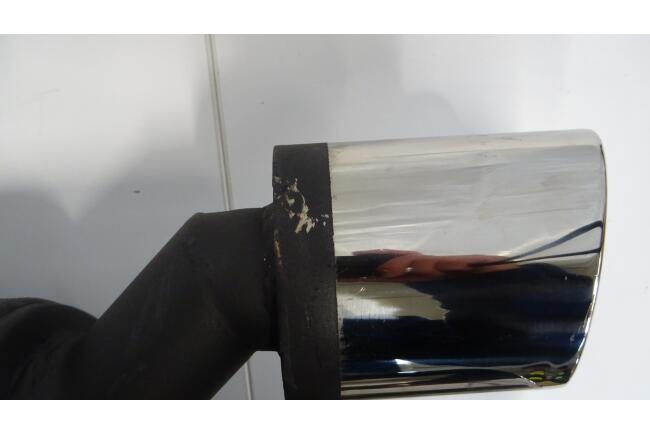 B-Ware Sportauspuff Endschalldämpfer für Mercedes E-Klasse W211 S211 2002-2009 Endrohre 95x65mm