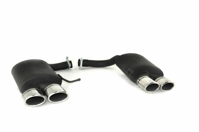 B-Ware Sportauspuff Endschalldämpfer für Mercedes E-Klasse W211 S211 2002-2009 Endrohre 95x65mm