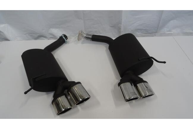 B-Ware Sportauspuff Endschalldämpfer für Mercedes E-Klasse W211 S211 2002-2009 Endrohre 95x65mm