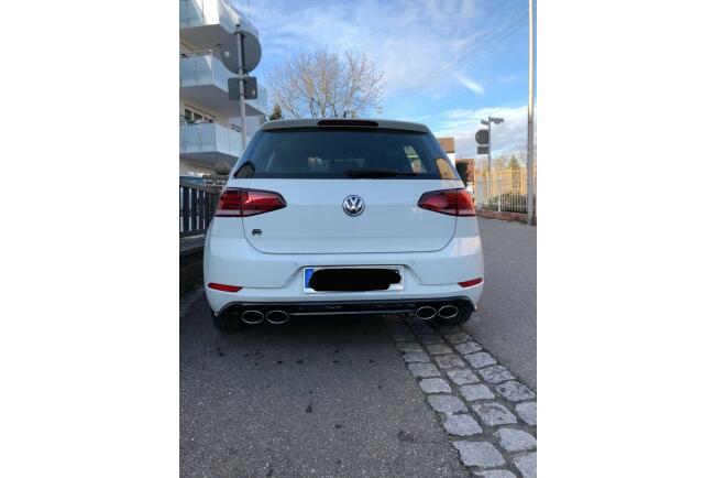 B-Ware Edelstahl Sportauspuff Endschalldämpfer für VW Golf 7 Facelift 2017-2020 Endrohre 120x80mm