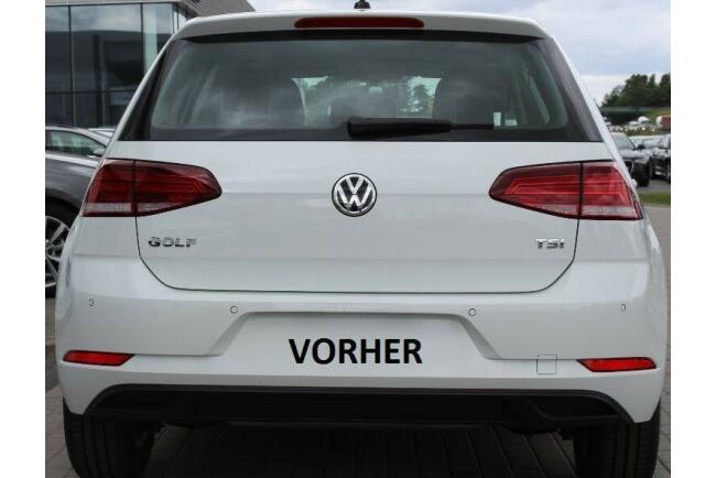 B-Ware Edelstahl Sportauspuff Endschalldämpfer für VW Golf 7 Facelift 2017-2020 Endrohre 120x80mm