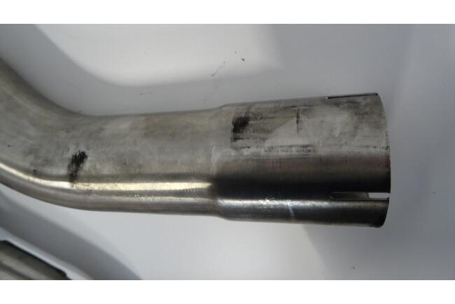 B-Ware Edelstahl Auspuff Endrohre R32 Look für Golf 5 und Golf 6 Endrohre 100mm scharfkantig