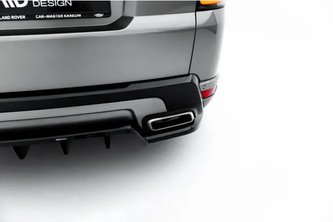 Maxton Design Heckdiffusor DTM Look für Land Rover Range Rover Sport Mk2 Facelift Hochglanz schwarz