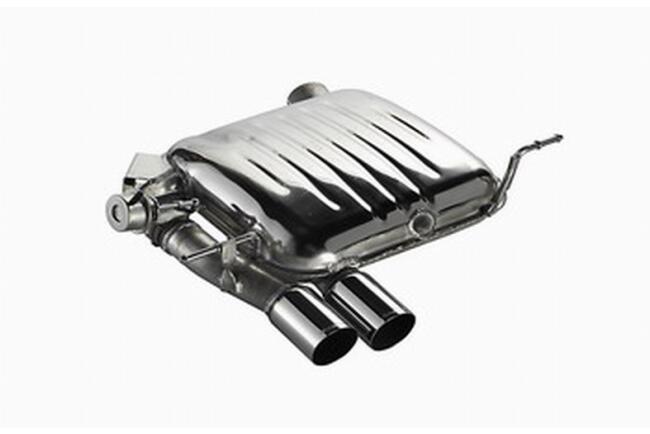 Eisenmann Edelstahl Klappenauspuff für BMW 1er 125i (E82) Coupe (3.0, 218 PS) Endrohre 2x76mm rund, mit EG-Genehmigung