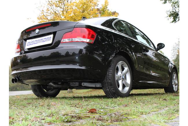 Eisenmann Edelstahl Klappenauspuff für BMW 1er 125i (E82) Coupe (3.0, 218 PS) Endrohre 2x76mm rund, mit EG-Genehmigung