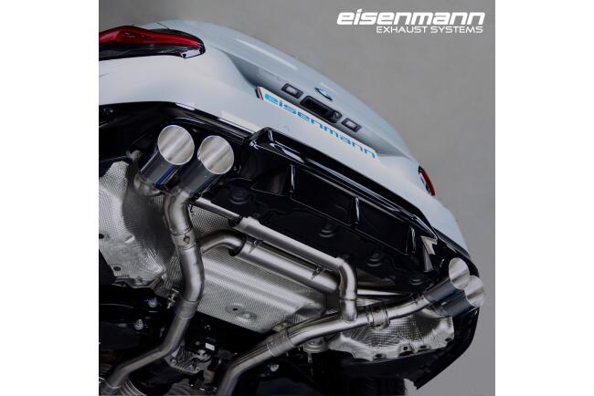 Eisenmann Edelstahl Klappenauspuff für BMW 2er M240i / M240i xDrive (G42) Coupe (3.0 Turbo, 374 PS) Endrohre 4x100mm rund, mit EG-Genehmigung