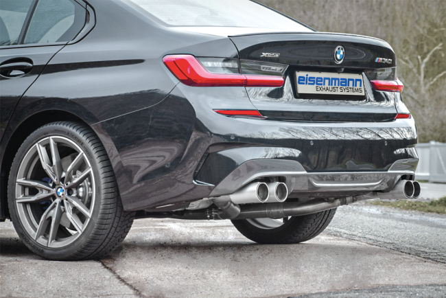 Eisenmann Edelstahl Klappenauspuff für BMW 3er M340i...