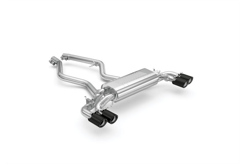 Eisenmann Edelstahl Klappenauspuff für BMW 3er M340i / M340i xDrive (G21) Touring (3.0 Turbo, 374 PS) Endrohre 4x90mm rund schwarz LeMans Design, mit EG-Genehmigung