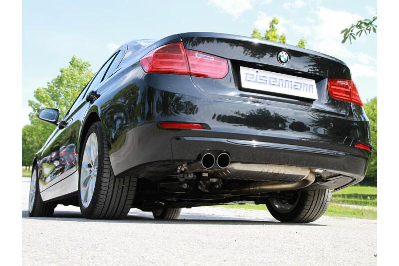 Eisenmann Edelstahl Klappenauspuff für BMW 4er 428i / 428i xDrive (F33) Cabrio (2.0 Turbo, 245 PS) Endrohre 2x76mm rund, mit EG-Genehmigung