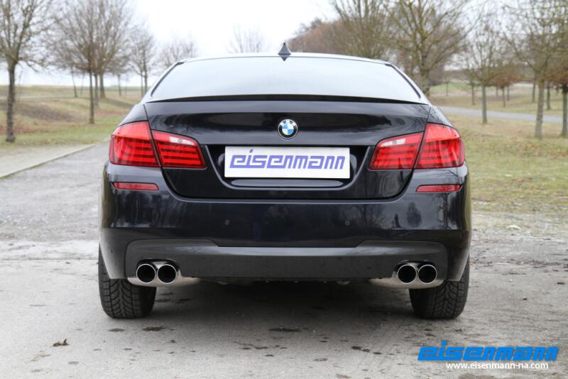 Eisenmann Edelstahl Klappenauspuff für BMW 5er 528i / 528i xDrive (F11 LCI) Touring (2.0 Turbo, 245 PS) Endrohre 4x83mm rund, mit EG-Genehmigung