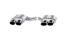 Eisenmann Edelstahl Klappenauspuff für BMW M6 (F12) Cabrio (4.4 V8 Biturbo, 560 PS) Endrohre 120x77mm oval, mit EG-Genehmigung