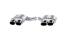 Eisenmann Edelstahl Klappenauspuff für BMW M6 (F12) Cabrio (4.4 V8 Biturbo, 560 PS) Endrohre 120x77mm oval, mit EG-Genehmigung