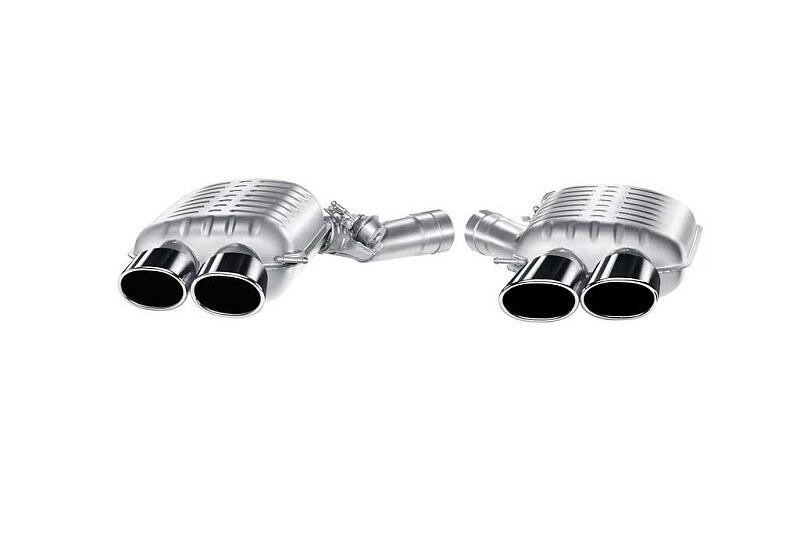 Eisenmann Edelstahl Klappenauspuff für BMW M6 (F13) Coupe (4.4 V8 Biturbo, 560 PS) Endrohre 120x77mm oval, mit EG-Genehmigung