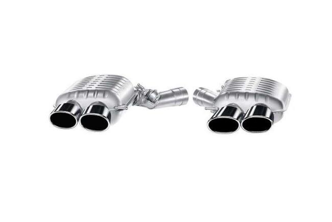 Eisenmann Edelstahl Klappenauspuff für BMW M6 (F13) Coupe (4.4 V8 Biturbo, 560 PS) Endrohre 120x77mm oval, mit EG-Genehmigung