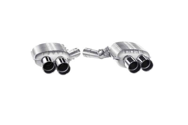 Eisenmann Edelstahl Klappenauspuff für BMW M6 (F13) Coupe (4.4 V8 Biturbo, 560 PS) Endrohre 4x90mm rund, mit EG-Genehmigung