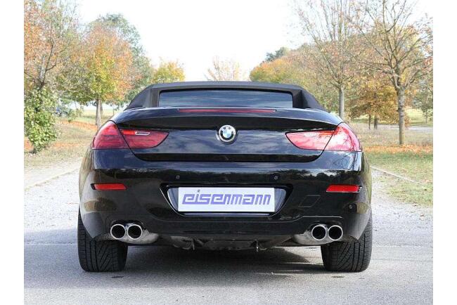 Eisenmann Edelstahl Klappenauspuff für BMW M6 (F13) Coupe (4.4 V8 Biturbo, 560 PS) Endrohre 4x90mm rund, mit EG-Genehmigung