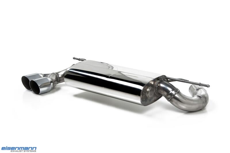 Eisenmann Edelstahl Sportauspuff für BMW 1er 118i (F20) 5-Türer (1.6 Turbo, 170 PS) Endrohre 2x76mm rund, mit EG-Genehmigung