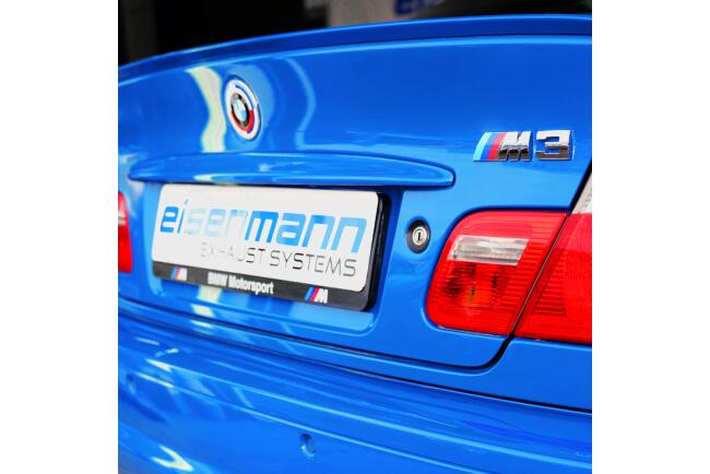 Eisenmann Edelstahl Sportauspuff für BMW M3 (E46) Cabrio (3.2, 343 PS) Endrohre 4x76mm rund, mit EG-Genehmigung