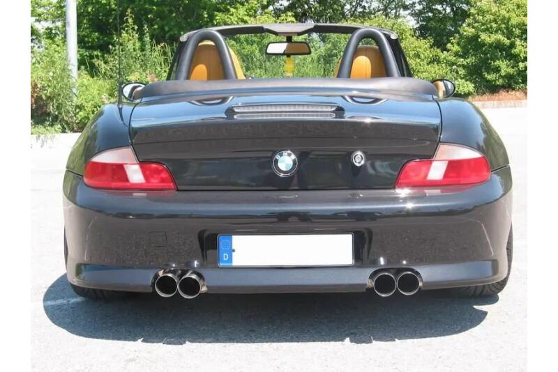Eisenmann Edelstahl Sportauspuff für BMW Z3 (E36/8) Coupe (2.8, 192 PS) Endrohre 4x76mm rund