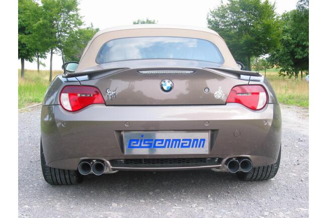 Eisenmann Edelstahl Sportauspuff für BMW Z4M (E86) Coupe (3.2, 343 PS) Endrohre 4x83mm rund, mit EG-Genehmigung