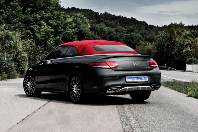 Eisenmann Edelstahl Sportauspuff für Mercedes-AMG C43 (S205) T-Modell (3.0 V6 Biturbo, 367 PS) Endrohre, mit EG-Genehmigung