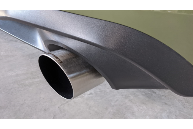 Eisenmann Edelstahl Sportauspuff für VW Golf 8 GTI (CD) (2.0 TSI OPF, 245 PS) Endrohre 2x102mm rund schräg, mit EG-Genehmigung