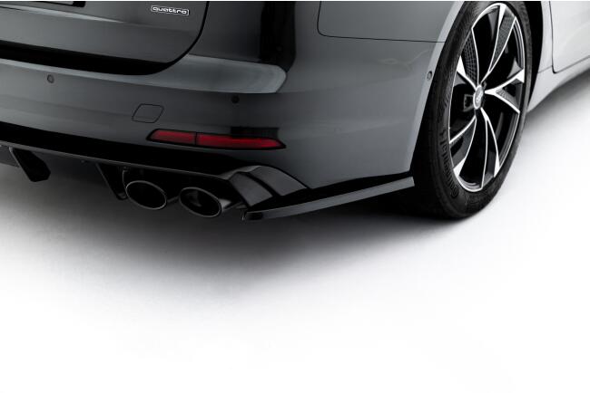 Maxton Design Diffusor Flaps V.1 für Audi A6 Limousine / Avant C8 / C8 Facelift (2018-2025) Hochglanz schwarz