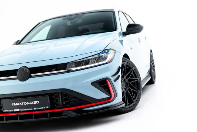 Maxton Design Frontlippe V.1 für VW Jetta GLI Mk7 Facelift 2 Hochglanz schwarz