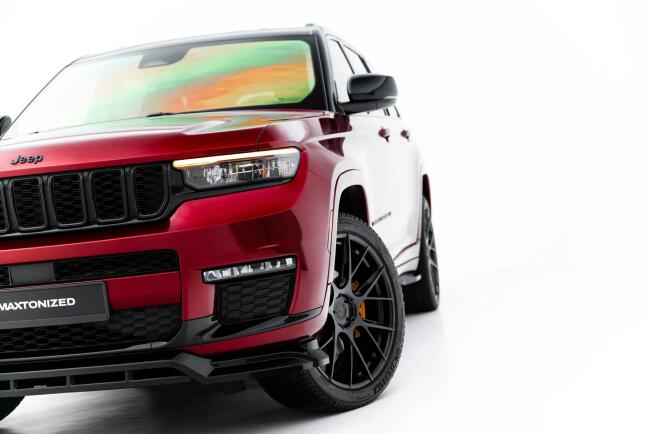 Maxton Design Frontlippe für Jeep Grand Cherokee L Mk5 Hochglanz schwarz