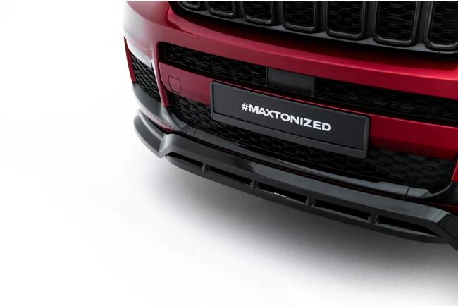 Maxton Design Frontlippe für Jeep Grand Cherokee L Mk5 Hochglanz schwarz