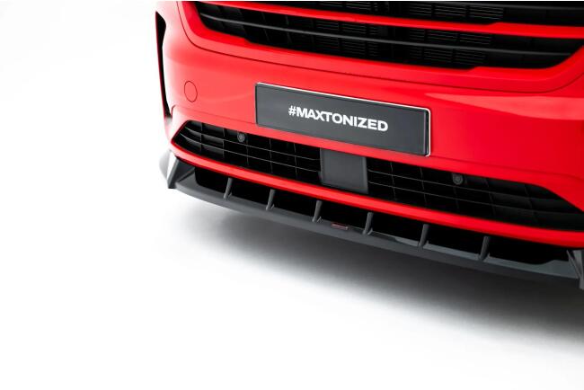 Maxton Design Frontlippe V.1 für VW Transporter T7 Hochglanz schwarz