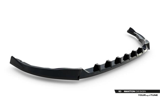 Maxton Design Frontlippe V.1 für VW Transporter T7 Hochglanz schwarz