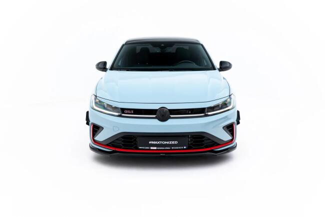 Maxton Design Frontlippe V.2 für VW Jetta GLI Mk7 Facelift 2 Hochglanz schwarz