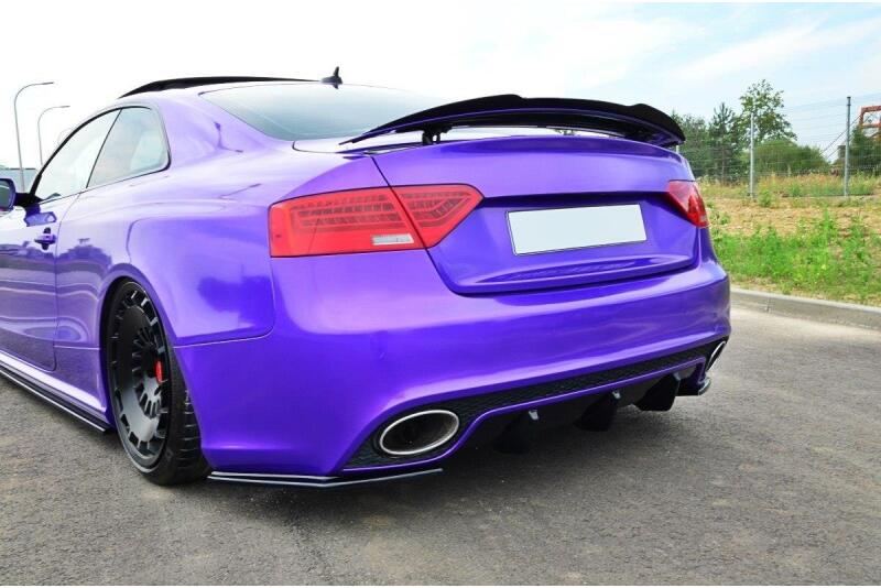 Maxton Design Heckspoiler Lippe für Audi RS5 Mk1 8T Facelift Hochglanz schwarz