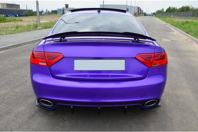 Maxton Design Heckspoiler Lippe für Audi RS5 Mk1 8T Facelift Hochglanz schwarz