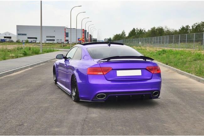 Maxton Design Heckspoiler Lippe für Audi RS5 Mk1 8T Facelift Hochglanz schwarz